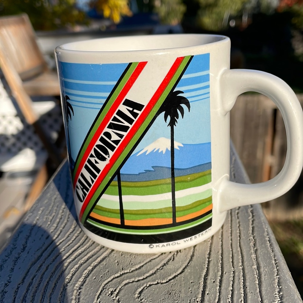 Karol Western 1986 California mug